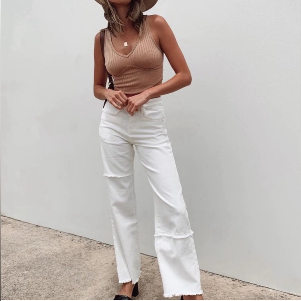 Princess Polly Outcast Jeans in White